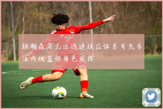 杨瀚森若无法迅速适应体系可先专注内线蓝领角色发挥